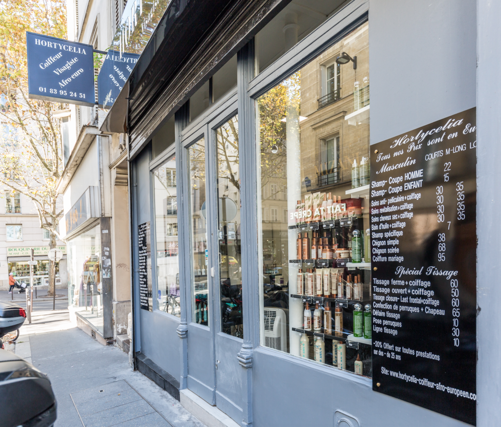 coiffeur visagiste afroeuropéen Paris 17 salon de coiffure Horty Celia coiffeur Afro Europeen
